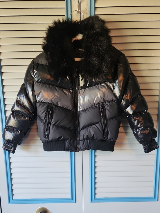 Jordan Craig Jackets & Blazers - Jordan Craig Kids Black Puffer Coat Faux Fur Collar